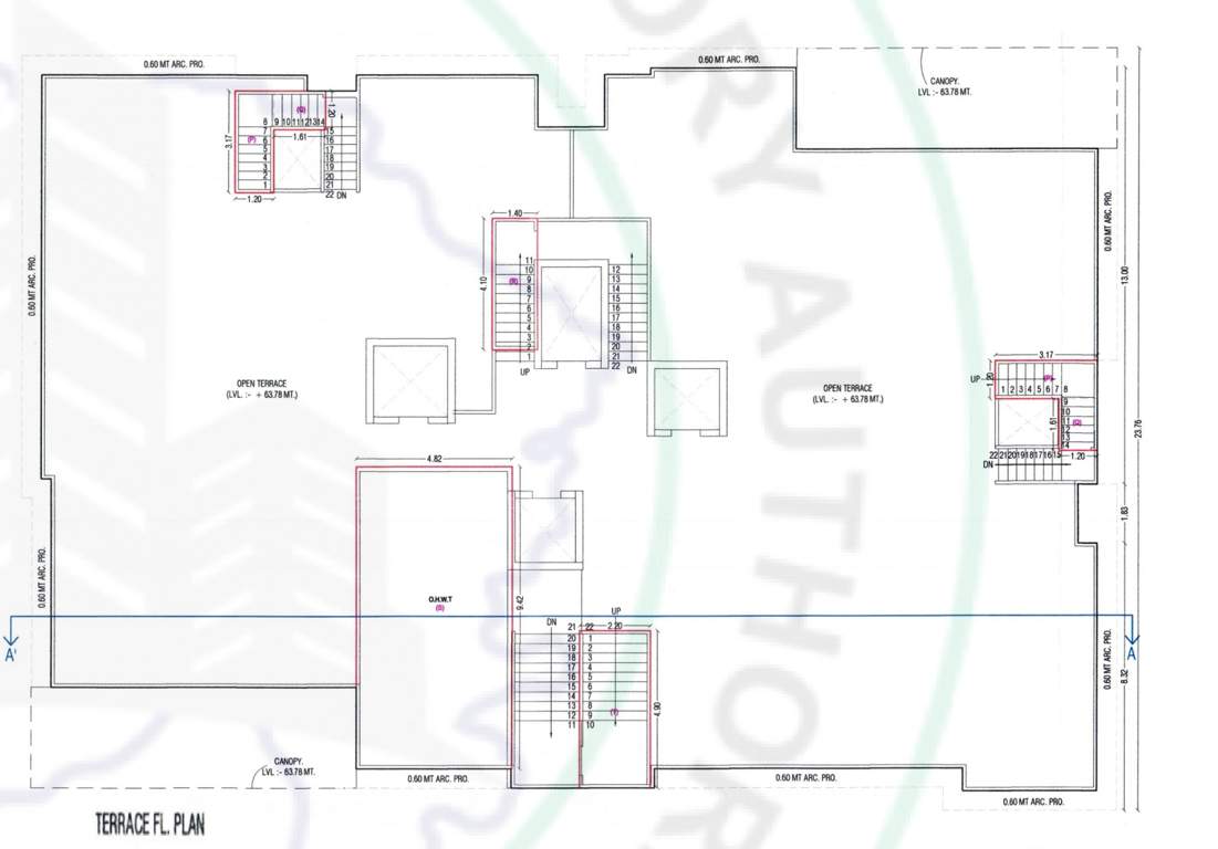  paloma pride C Cluster Plan for terrace Floor Plan