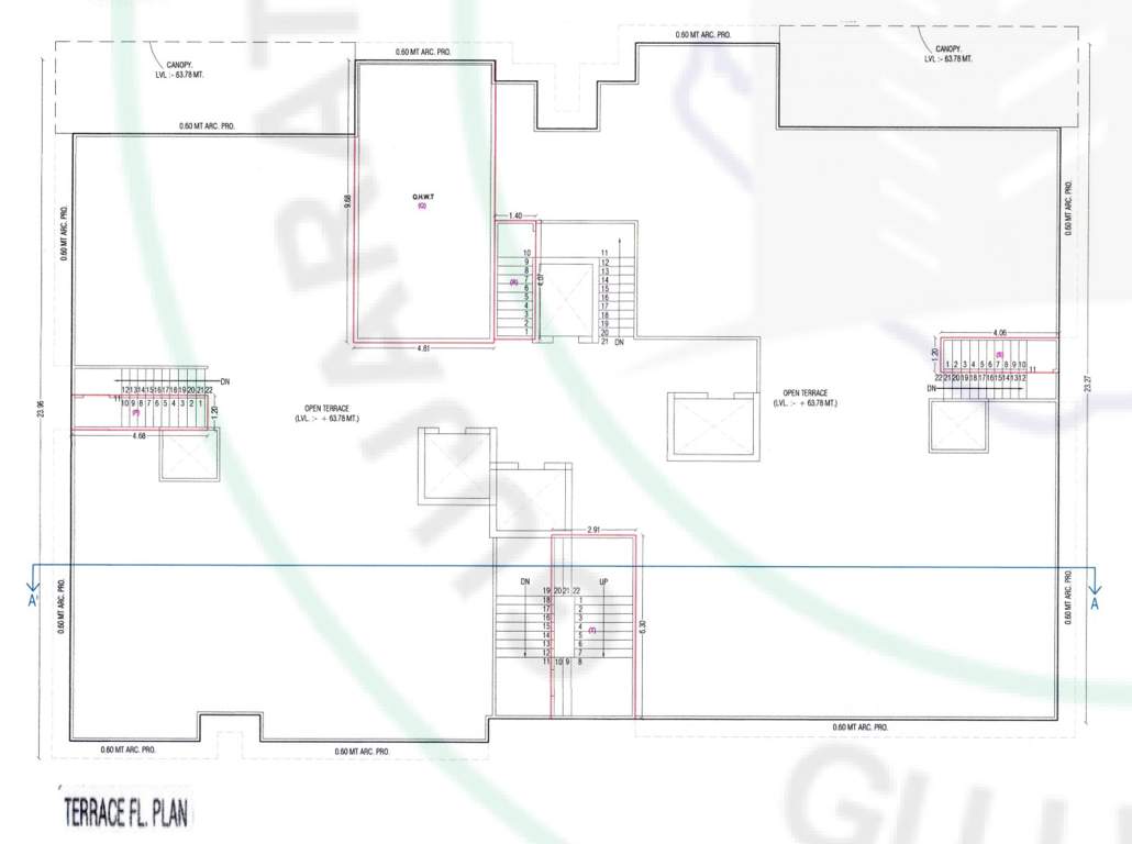  paloma pride D Cluster Plan for terrace Floor Plan