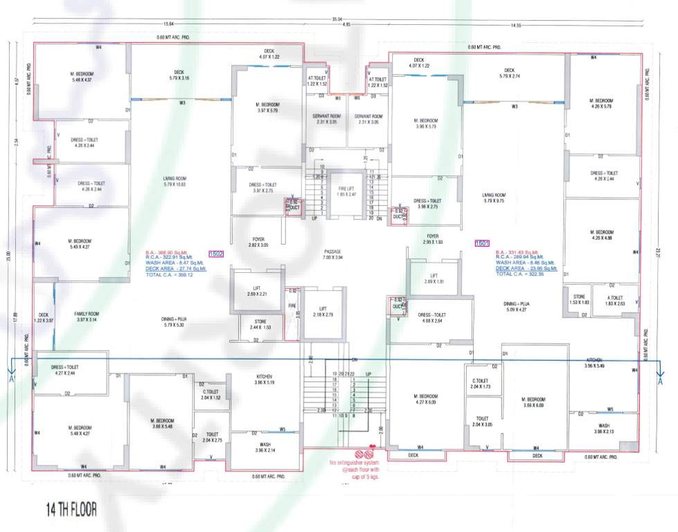  paloma pride F Cluster Plan for 14th Floor