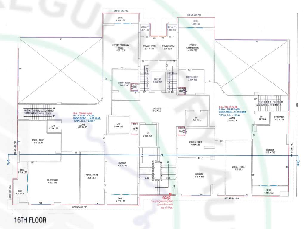  paloma pride F Cluster Plan for 16th Floor