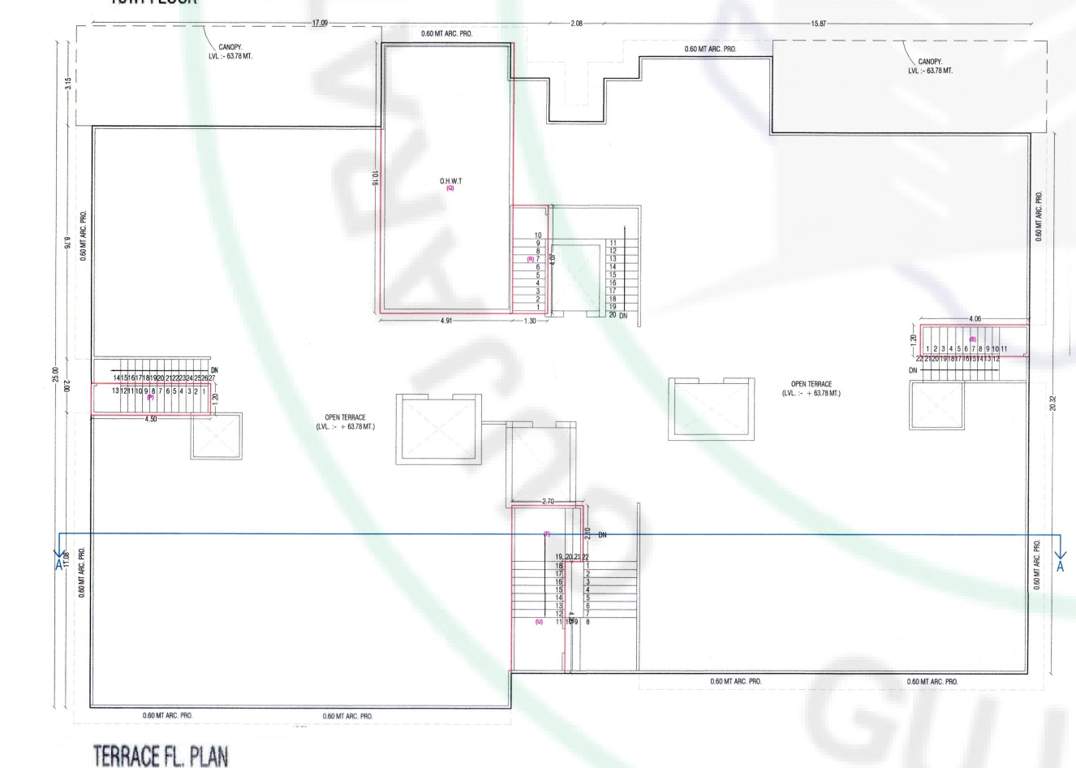 paloma pride F Cluster Plan for terrace Floor Plan