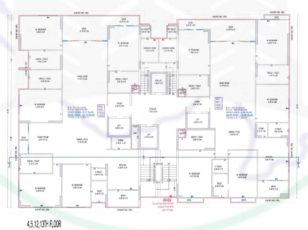  paloma pride F Cluster Plan from 4th to 13th Floor