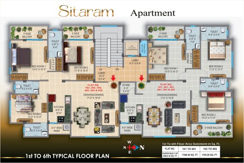 Sitaram Apartment Cluster Plan sitaram-apartment Sitaram Apartment Cluster Plan