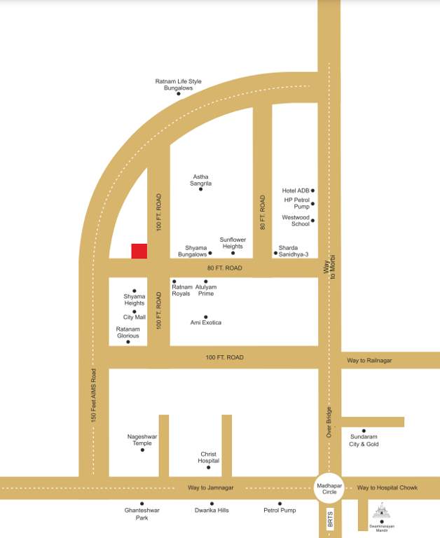  sharda sparsh Location Plan