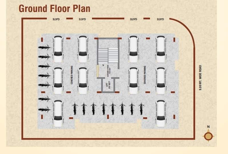  shreemad palace Shreemad Palace Cluster Plan from ground to 1st Floor