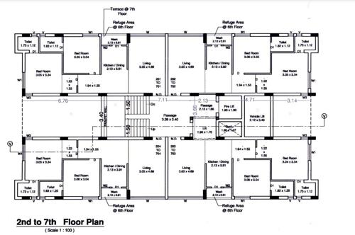  aspire Atulyam Aspire Cluster Plan from 2nd to 7th Floor