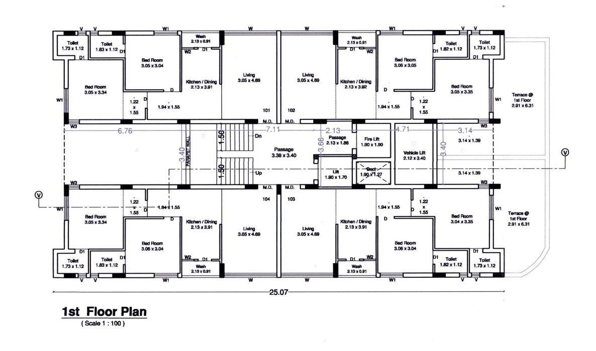  aspire Atulyam Aspire Cluster Plan from ground to 1st Floor