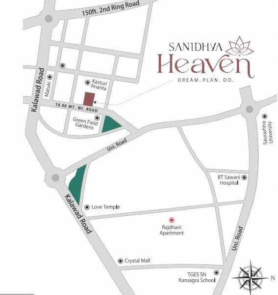 Location Plan sanidhya-heaven Location Plan
