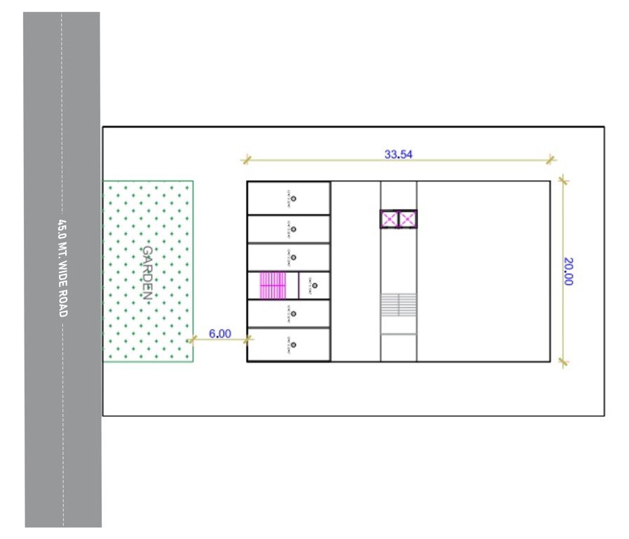  sky farm Block A Cluster Plan for ground Floor