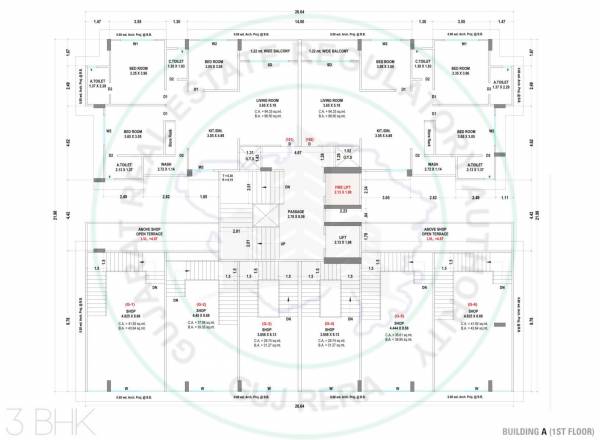 Block-A Cluster Plan for 1st Floor aangan Block-A Cluster Plan for 1st Floor