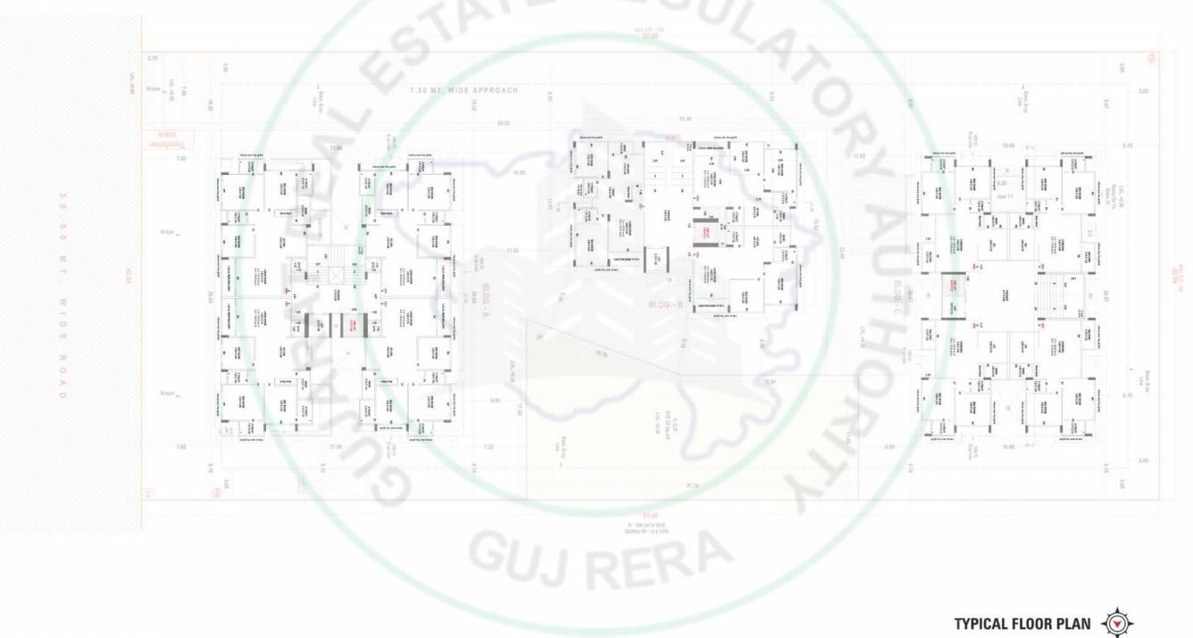  aangan Block C Cluster Plan for Typical Floor