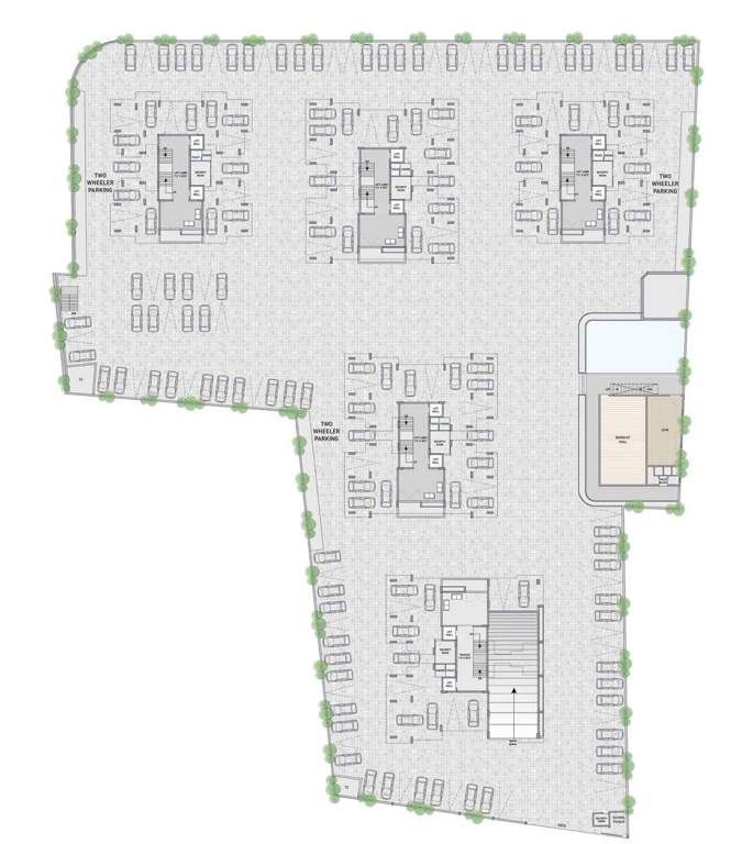  satva Tower  A1 Cluster Plan for ground Floor
