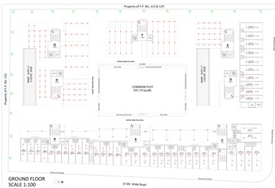  shilp Wing A B C D E F G H  Cluster Plan for ground Floor