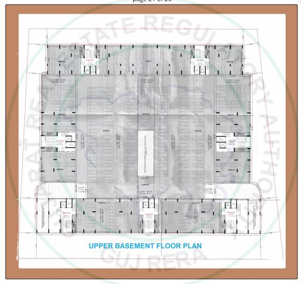  santorini-seven Block-A Cluster Plan for Upper basement Floor