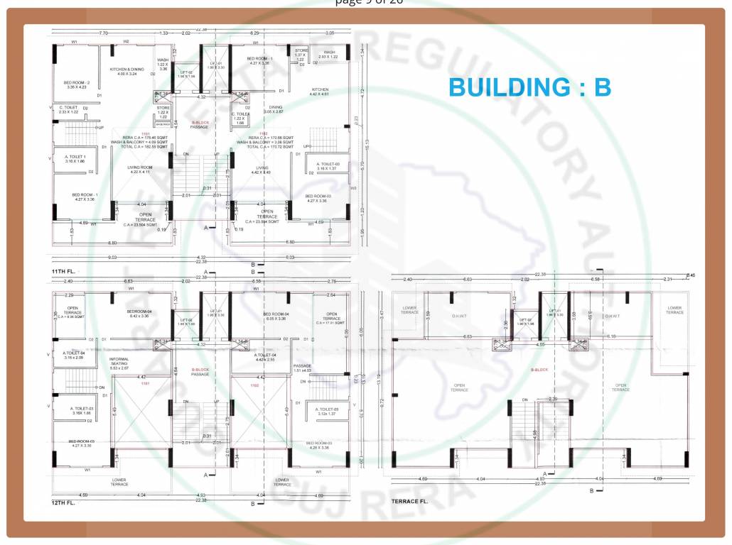  santorini seven Block B Cluster Plan for 12th Floor