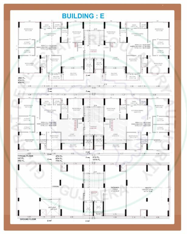  santorini seven Block E Cluster Plan for ground Floor