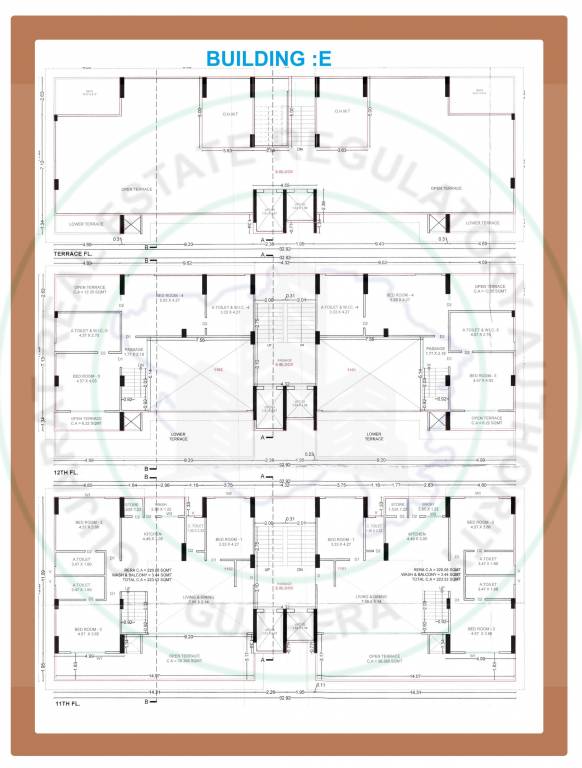  santorini seven Block E Cluster Plan from 11th to 12th Floor