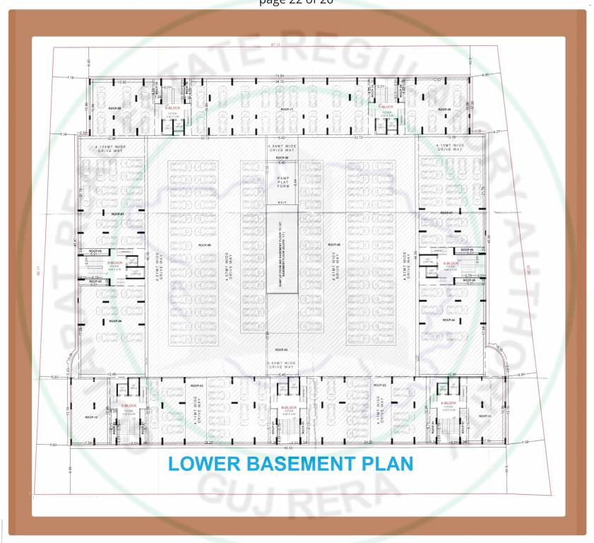  santorini seven Block F Cluster Plan forlower basement Floor
