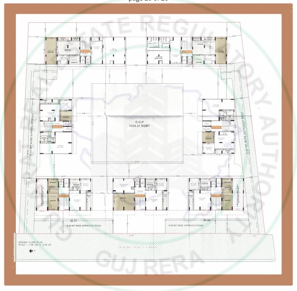  santorini-seven Block-G Cluster Plan for ground Floor