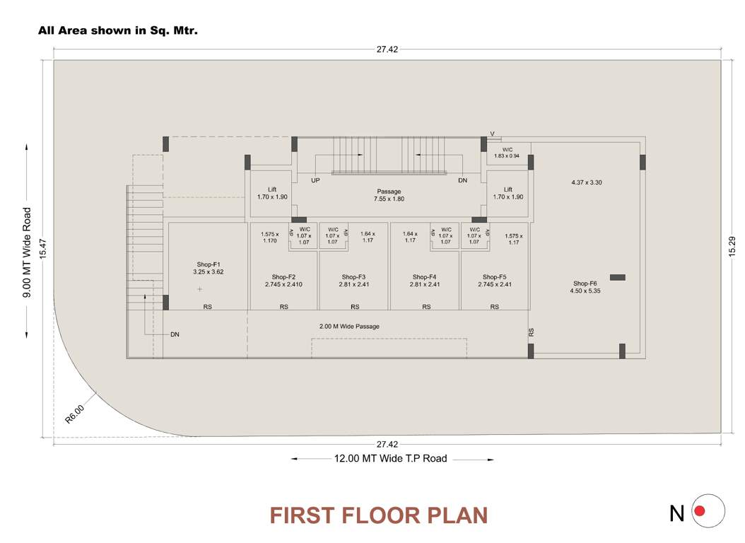  icon Flora Realty Cluster Plan for 1st Floor