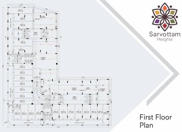 Wing A B Cluster Plan for 1st Floor sarvottam-heights Wing A B Cluster Plan for 1st Floor