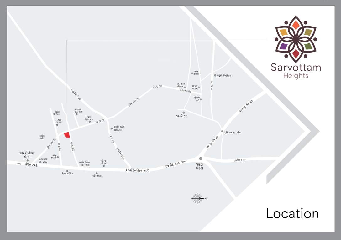  sarvottam heights Location Plan