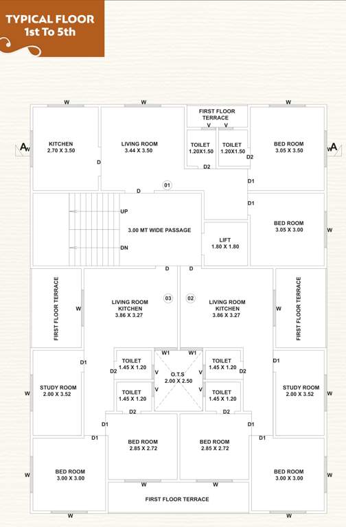  veerkunj Veerkunj Cluster Plan from 1st to 5th Floor