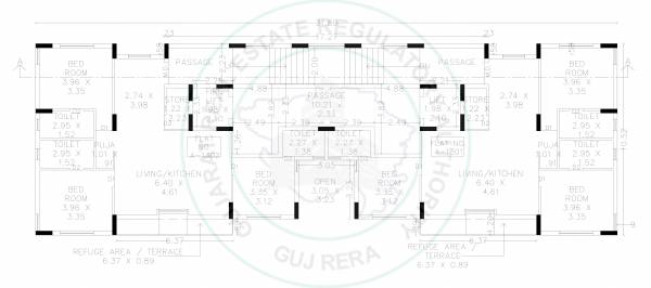  west- Tower A Cluster Plan for 13th Floor