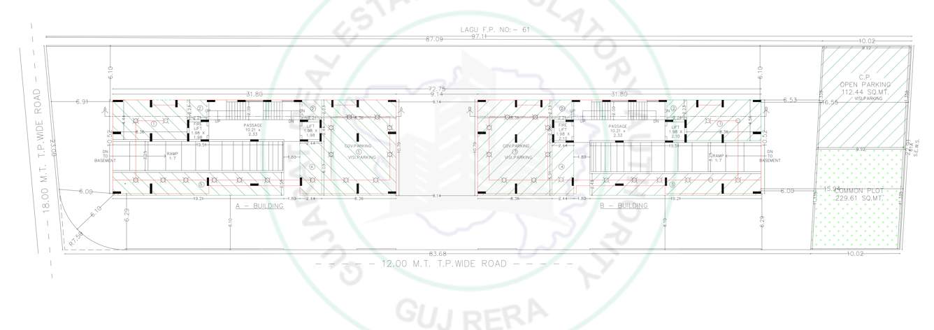  west  Tower A Cluster Plan for ground Floor