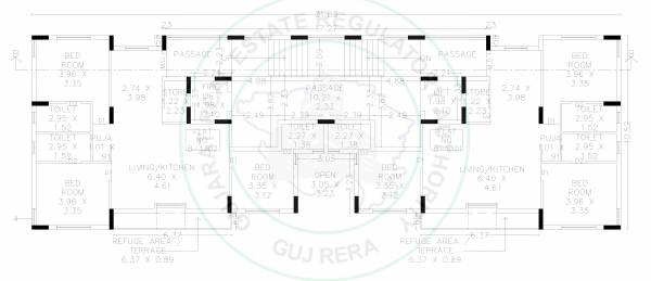  west- Tower B Cluster Plan for 13th Floor