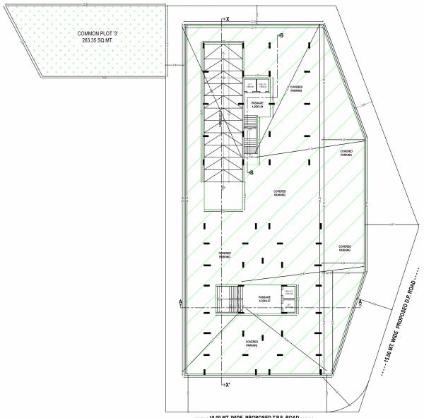 Tower A , B Cluster Plan For Basement krishna-palace Tower A , B Cluster Plan For Basement