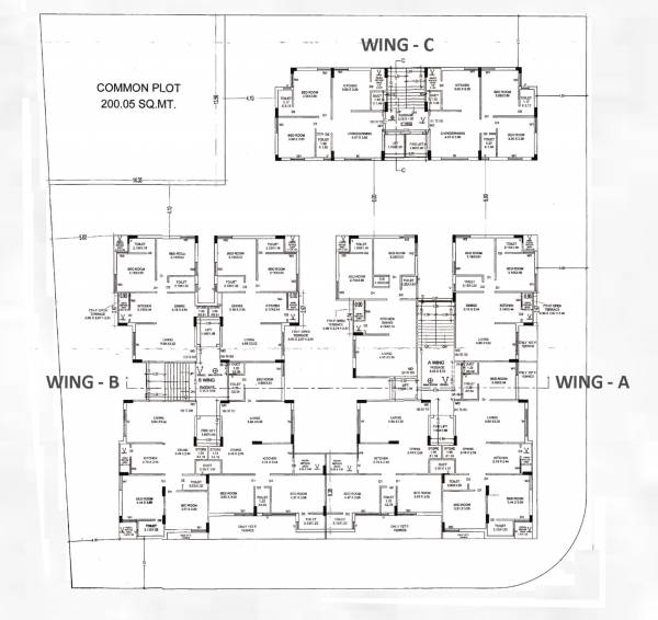 Tower A Cluster Plan vraj-akshar Tower A Cluster Plan
