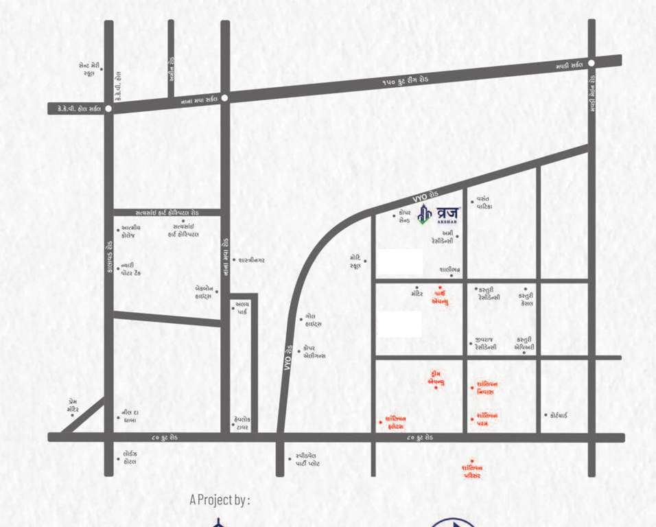  vraj akshar Location Plan
