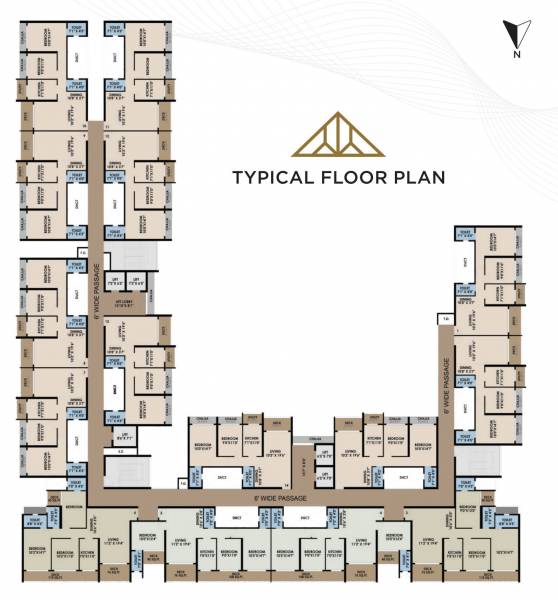  prestige Prestige Cluster Plan for Typical Floor