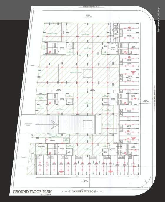  saffron palace Tower B Cluster Plan for ground Floor