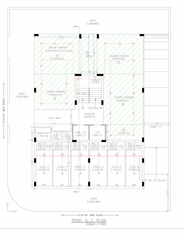 asopalav plus Block 1 Cluster Plan for ground Floor