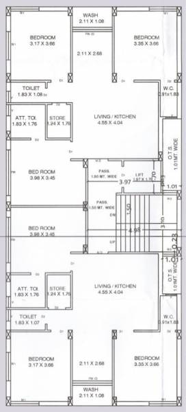 Cluster Plan from 1st to 5th Floor pratham-ashray Cluster Plan from 1st to 5th Floor