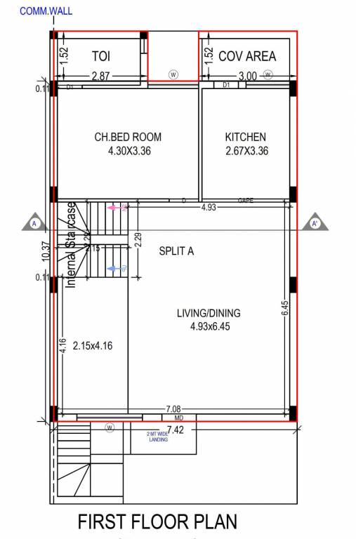  shandar residency 7 Cluster Plan for 1st Floor
