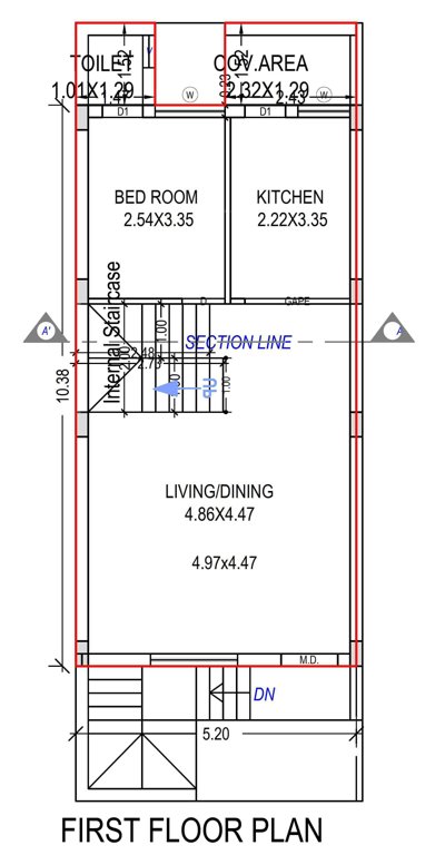  shandar residency 7 Cluster Plan for 1st Floor