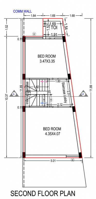  shandar residency 7 Cluster Plan for 2nd Floor
