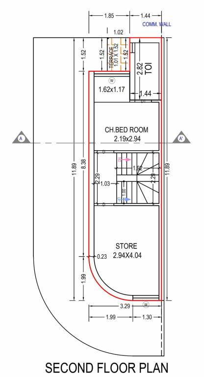  shandar residency 7 Cluster Plan for 2nd Floor