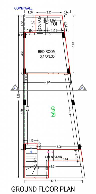  shandar residency 7 Cluster Plan for ground Floor