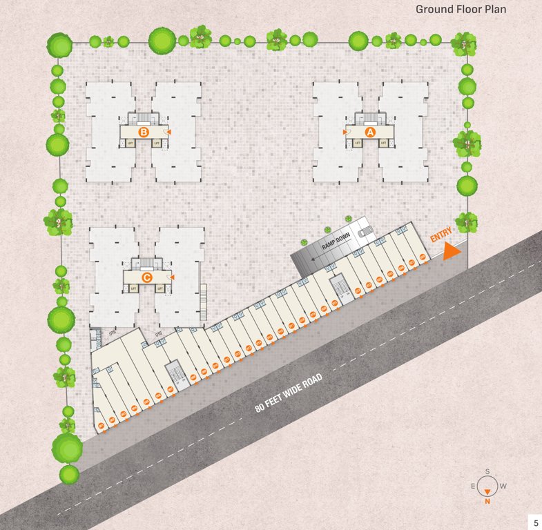  altosa impera Tower  A , B, C Cluster Plan for ground Floor