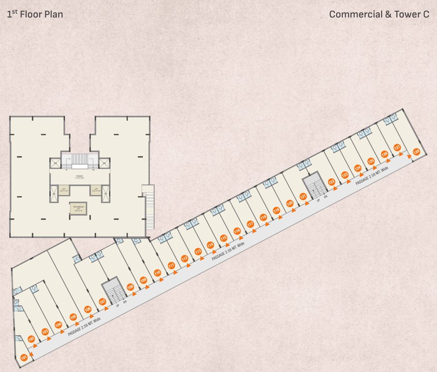  altosa impera Tower C Cluster Plan for 1st Floor
