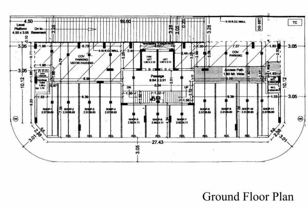  swayam-4 Tower 1 Cluster Plan for ground Floor
