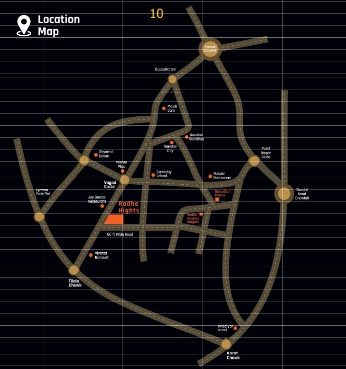  radhe heights Location Plan
