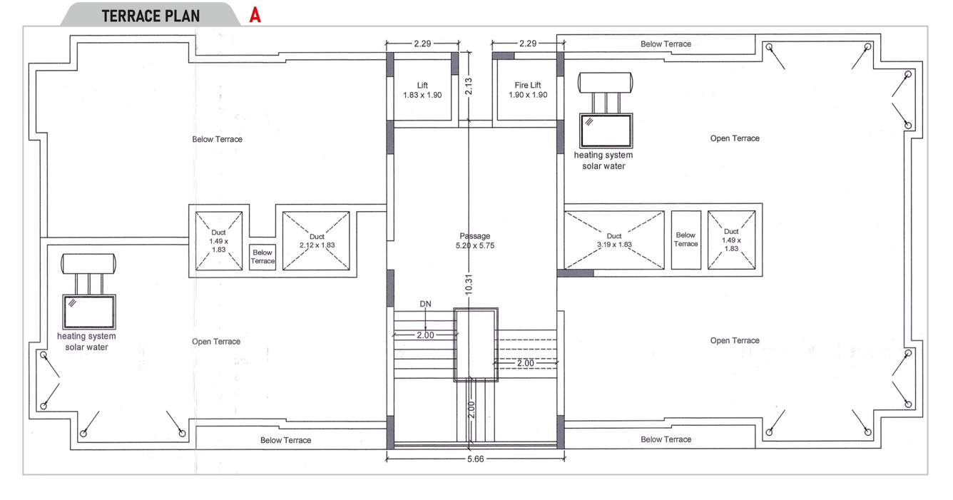  siddhi sapphire Wing A Cluster Plan for ground Floor