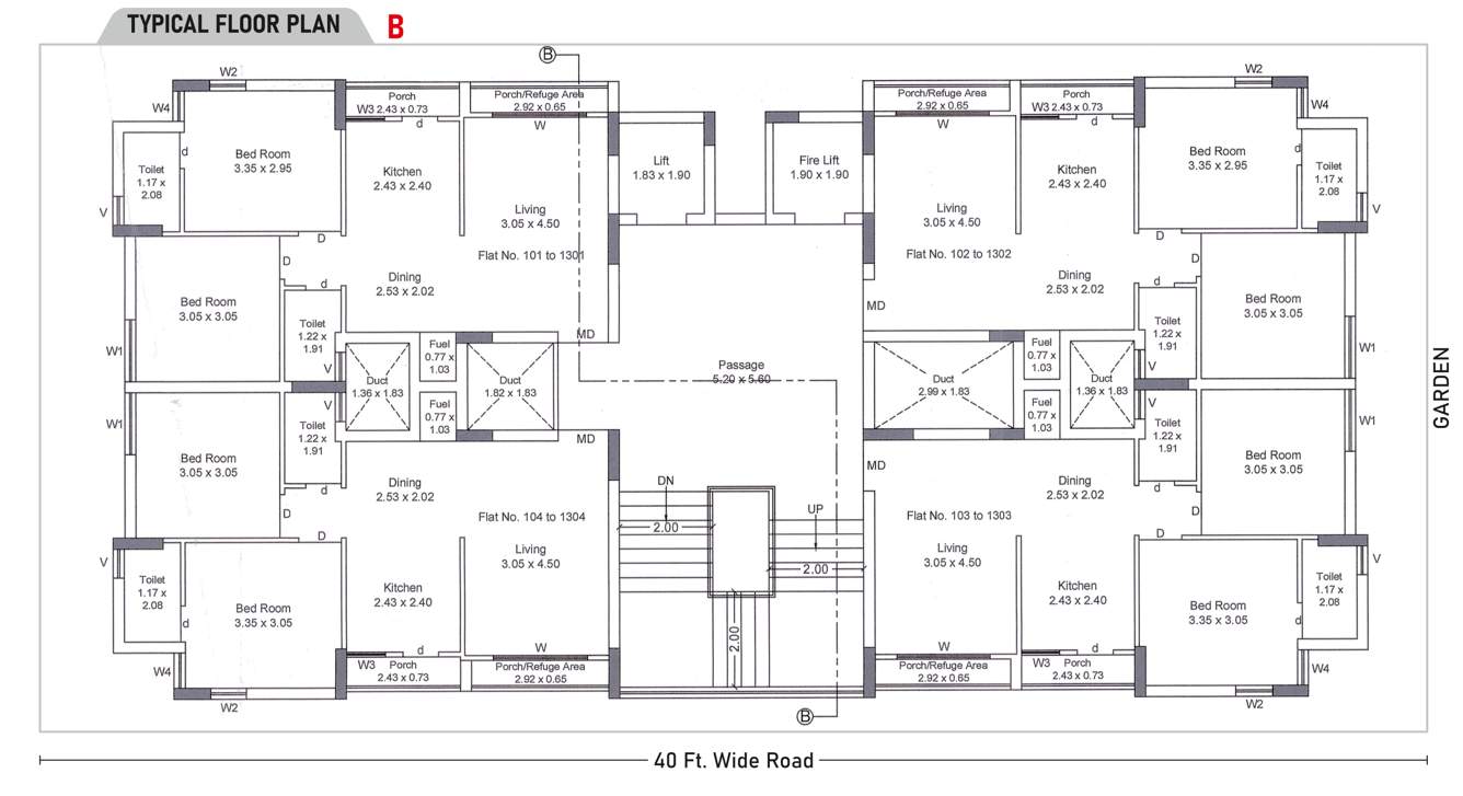  siddhi sapphire Wing B Cluster Plan