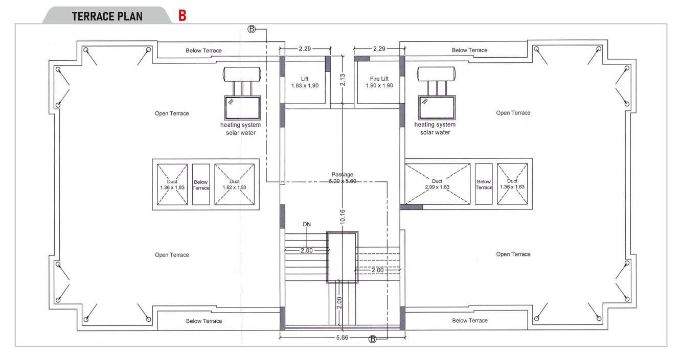  siddhi sapphire Wing B Cluster Plan for ground Floor