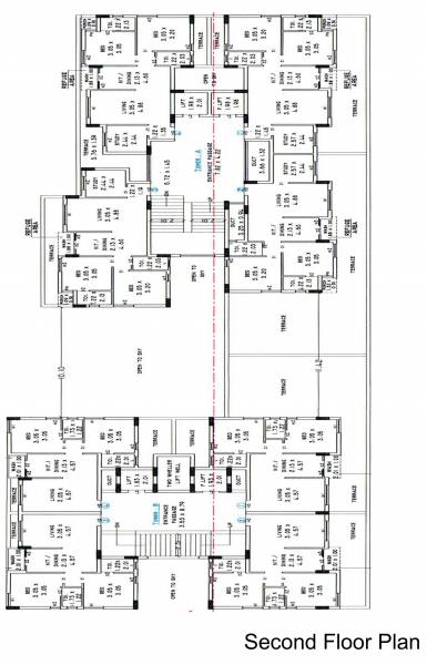 Tower A, B Cluster Plan for 2nd Floor city Tower A, B Cluster Plan for 2nd Floor